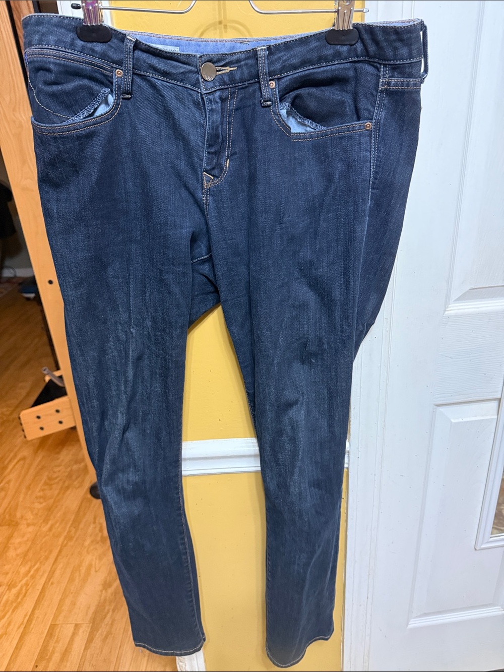 Gap 1969 Always Skinny Jeans 31/12 Dark Wash Stretch Denim Mid Rise